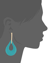 Load image into Gallery viewer, Edil Fantas 14K Gold Plated Giant Drops of Water Fashion Trend Earrings for Women Light Weight Birthday Valentine's Day Mothers Day Christmas Gift