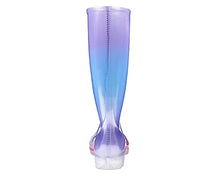 Load image into Gallery viewer, DKSUKO Women's Tall Rain Boots Waterproof Wellington Boots(11 B(M) US,Pearlescent Purple Gradient)