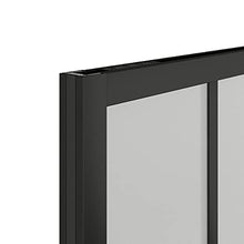 Load image into Gallery viewer, BARNSMITH 36" x84" Aluminum Glass Sliding Barn Door Panel Heavy Duty DIY Frosted Tempered Glass Door Slab Assemble Required (Sliding Hardware not Included)