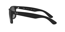 Load image into Gallery viewer, Ray-Ban RB4165 JUSTIN 622/T3 55M Black Rubber/Polarized Grey Gradient Sunglasses For Men For Women