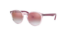 Load image into Gallery viewer, Ray-Ban unisex child Rj9064s Sunglasses, Transparent Pink/Red Mirror Red, 44 mm US