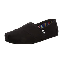 Load image into Gallery viewer, TOMS Women's Classic Alpargata Slip-On Shoe Black On Black Canvas 8.5 M