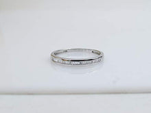 Load image into Gallery viewer, Dazzlingrock Collection 0.13 Carat (ctw) 14K Baguette Diamond Ladies Wedding Band Stackable Ring, White Gold, Size 8