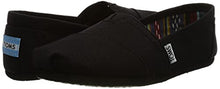 Load image into Gallery viewer, TOMS Women's Classic Alpargata Slip-On Shoe Black On Black Canvas 7 M