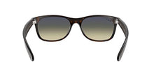 Load image into Gallery viewer, Ray-Ban RB2132 New Wayfarer Square Sunglasses, Matte Havana/Polarized Green Gradient Blue, 55 mm