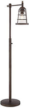 Load image into Gallery viewer, Averill Park Rustic Farmhouse Downbridge Floor Lamp Oiled Bronze Seedy Glass Shade LED Edison Bulb Dimmable for Reading - Franklin Iron Works