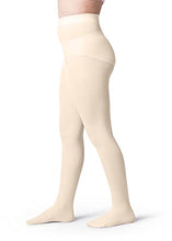 Load image into Gallery viewer, Silky Toes Girls' Microfiber Opaque Footed Tights- 2 Per Pack (Size: 10-12, Ivory (2 Pairs))