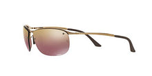Load image into Gallery viewer, Ray-Ban Men's RB3542 Chromance Sunglasses, Shiny Brown/Brown Mirror Gold Polarized, 63 mm