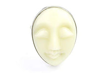 Load image into Gallery viewer, Man In the Moon Ring, Sterling Silver Ring, Bone Moon Face, Stone Jewelry, Gemstone, Boho Jewelry, Gypsy, Hippie Jewelry, Wiccan