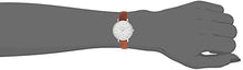 Load image into Gallery viewer, Fossil Women's Jacqueline Quartz Stainless Steel and Leather Three-Hand Date Watch, Color: Silver, Brown (Model: ES4368)