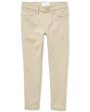 Load image into Gallery viewer, The Children's Place girls Ponte Knit Pull on Jeggings Jeans, Sandy Single, 12 US