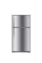 Load image into Gallery viewer, Kenmore Top-Freezer Refrigerator with LED Lighting and 20.8 Cubic Ft. Total Capacity, Stainless Steel