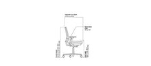 Load image into Gallery viewer, Steelcase Amia Task Chair: Platinum Frame/Base - 4 Way Adjustable Arms - Standard Carpet Casters