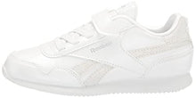 Load image into Gallery viewer, Reebok Girls Classic Jogger 3.0 Cross Trainer, White/Silver Metallic/Velcro Strap, 1 Little Kid