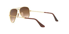 Load image into Gallery viewer, Ray-Ban Junior Unisex-Child RJ9506S Metal Sunglasses, Gold/Brown Gradient, 52 mm