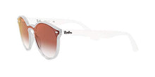 Load image into Gallery viewer, Ray-Ban RB4380N Blaze Round Sunglasses, Matte Transparent/Red Gradient Mirror, 37 mm
