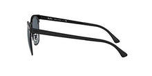 Load image into Gallery viewer, Ray-Ban Unisex-Adult RB3716 Clubmaster Metal Sunglasses, Black On Matte Black/Blue, 51 mm
