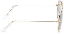 Load image into Gallery viewer, Ray-Ban Unisex-Adult RB3044 Small Metal Sunglasses, Gold/Green, 52 mm