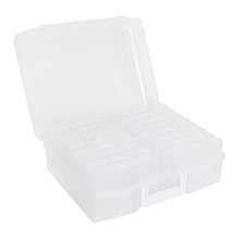 Load image into Gallery viewer, novelinks Photo Case 4" x 6" Photo Box Storage - 16 Inner Photo Keeper Photo Organizer Cases Photos Storage Containers Box for Photos (Clear)