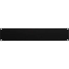 Load image into Gallery viewer, NavePoint 2U Blank Rack Mount Panel Spacer for 19-Inch Server Network Rack Enclosure Or Cabinet Black