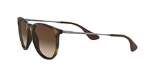 Load image into Gallery viewer, Ray-Ban Women's RB4171 Erika Sunglasses, Dark Rubber Tortoise/Brown Gradient, 54 mm