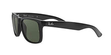 Load image into Gallery viewer, Ray-Ban Unisex-Adult RB4165 Justin Sunglasses, Black/Green, 55 mm