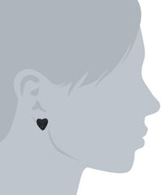 Load image into Gallery viewer, Betsey Johnson Heart Stud Earrings