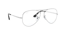 Load image into Gallery viewer, Ray-Ban Unisex-Adult RX6489 Metal Prescription Eyeglass Frames, Silver/Demo Lens, 58 mm