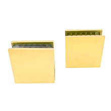 Load image into Gallery viewer, Ranbo 2 PCS 304 Stainless Steel Square Frameless Glass Clamp Connector/Shower Door Fixed Panel/Glass-to-Glass Corner Clamp,for 5/16 to 1/2 (8 to12 mm) Glass Thickness (0 Degree)