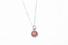 Load image into Gallery viewer, Light Pink Rhodonite Gemstone Necklace in Sterling Silver