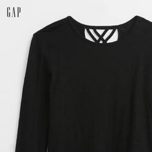 Load image into Gallery viewer, GAP Girls Foreversoft Long Sleeve T-Shirt Black