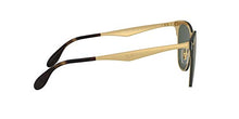 Load image into Gallery viewer, Ray-Ban Unisex-Adult RB3576N Blaze Clubmaster Metal Sunglasses, Gold Striped/Green, 47 mm