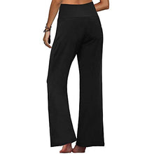 Load image into Gallery viewer, Arolina Women's Stretchy Wide Leg Palazzo Lounge Pants (Large, Black)