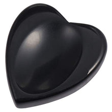 Load image into Gallery viewer, rockcloud Worry Stone,Thumb Palm Stones for Anxiety, Healing Crystal, Heart Shape, Black Obsidian