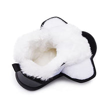 Load image into Gallery viewer, BMCiTYBM Baby Snow Boots Boys Girls Winter Fur Lined Shoes 6 9 12 18 24 Months Black Size 6-12 Months Infant