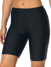 Load image into Gallery viewer, Firpearl Women UV Sport Board Shorts Swimsuit Bottom Capris US16 Black