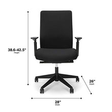 Load image into Gallery viewer, HON BASYX Biometryx Commercial-Grade Fabric Upholstered Task Chair, Office Chair, in Black (BSX156VA10T)