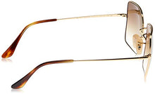 Load image into Gallery viewer, Ray-Ban RB1971 Classic Metal Square Sunglasses, Gold/Brown Gradient, 54 mm