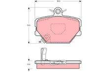 Load image into Gallery viewer, TRW Automotive TPC1252 Disc Brake Pad Set for Smart Fortwo: 2008-2016 and other applications Front, black