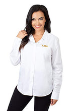 Load image into Gallery viewer, NCAA LSU Tigers Womens Oxford Shirt - White, WHITE, Medium