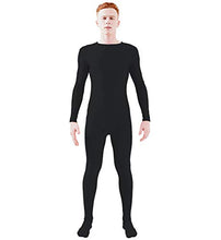 Load image into Gallery viewer, Ensnovo Adult Spandex One Piece Unitard Full Bodysuit Costume Black, XL