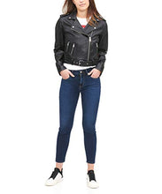 Load image into Gallery viewer, Levi's Women Faux Leather Belted Motorcycle Jacket (Standard and Plus Sizes), Black, Small