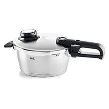 Load image into Gallery viewer, Fissler Vitavit Premium Pressure Cooker with Steamer Insert - Premium German Construction - Built to Last for Decades - Safe & Easy Pressure Cooker with Glass Lid - For All Cooktops - 3.7 Quarts