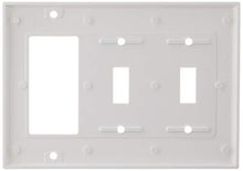 Load image into Gallery viewer, Leviton 80421-W 2-Toggle 1-Decora/GFCI Device Combination Wallplate