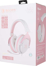 Load image into Gallery viewer, SADES MPOWER Stereo Gaming Headset for PS4, PC, Mobile, Noise Cancelling Over Ear Headphones with Retractable and Flexible Mic & Soft Memory Earmuffs for Laptop Nintendo Switch Games-Angel Edition