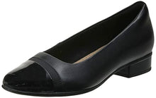 Load image into Gallery viewer, Clarks womens Juliet Monte Pump, Black Leather/Synthetic, 8 US