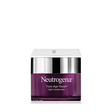 Load image into Gallery viewer, Neutrogena Triple Age Repair Anti-Aging Night Cream with Vitamin C; Fights Wrinkles & Even Tone, Dark Spot Remover & Firming Anti-Wrinkle Face & Neck Cream; Glycerin & Shea Butter, 1.7 oz