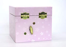 Load image into Gallery viewer, Trousselier - Ballerina - Photoluminescent Musical Cube Box - Glow in The Dark - Ballerina Shoes - Pink