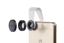 Load image into Gallery viewer, iPhone Camera Lens 2-in-1 by Pocket Lens, Macro and Wideangle Lens, Fits All iPhones, iPads, Samsung, Google Phones, Alternative to Olloclip, Comes with Waterproof Pouch