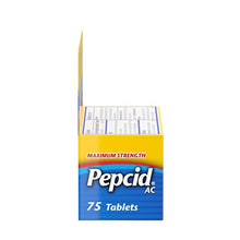 Load image into Gallery viewer, Pepcid AC Maximum Strength for Heartburn Prevention & Relief, 75 ct